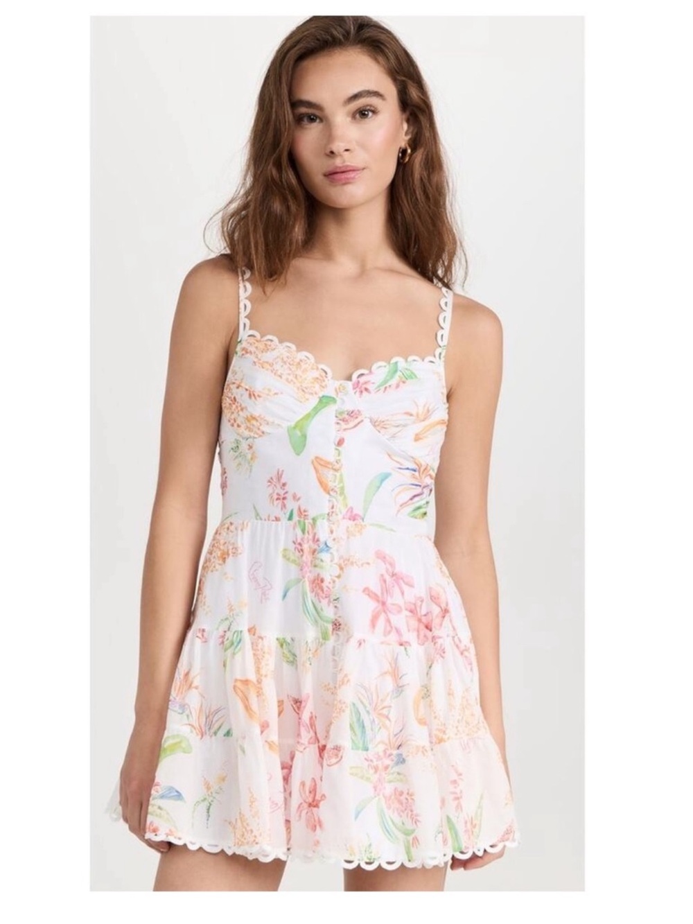 CHARO RUIZ IBIZA Angy Short Dress in White Fresca Sz Small